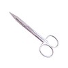 Professional Stainless Steel Cuticle Scissors, Sharp Pointed Tip, Double Ring