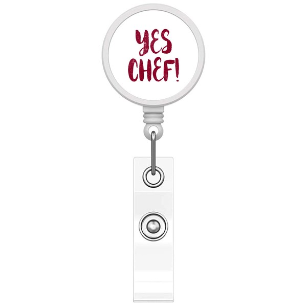 DistinctInk Funny Custom Printed Retractable Badge Reel Name Badge Holder
