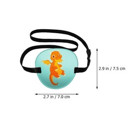 FOMIYES 6 Uds Parches para Los Ojos para Niños Parche Elástico para El Ojo Perezoso 3D Parche para El Ojo Ajustable Cosplay Gafas de Pirata para Un Ojo Derecho O Izquierdo Ambliopía