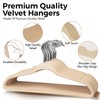 TechZoo 50 Pack Premium Quality Velvet Hangers, Anti-Slip, Heavy Duty,