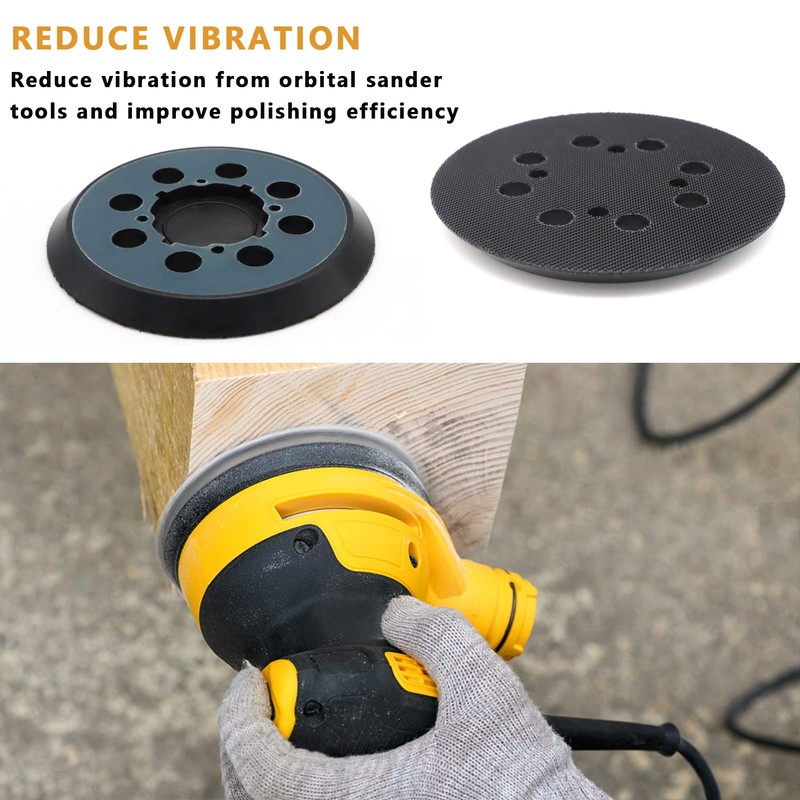 2 Pack Sander Replacement Pad, SIJDIEE 5 Inch 8 Hole