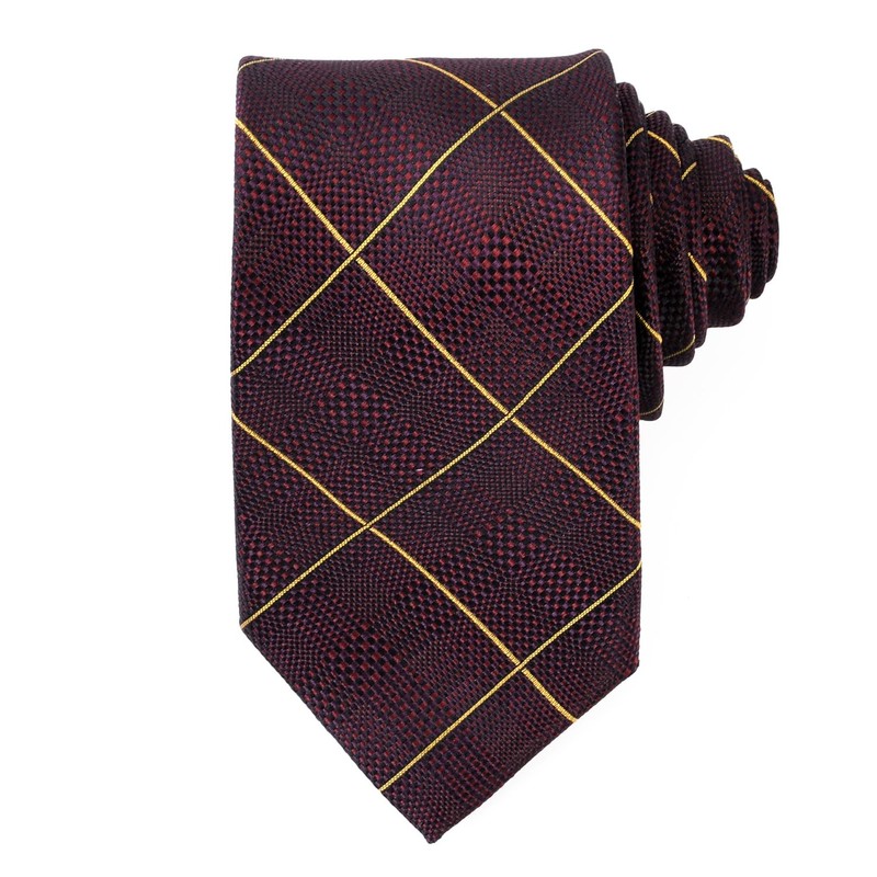 Michi Kolondon Brand Necktie, Made in Japan, 100% Silk, Jacquard