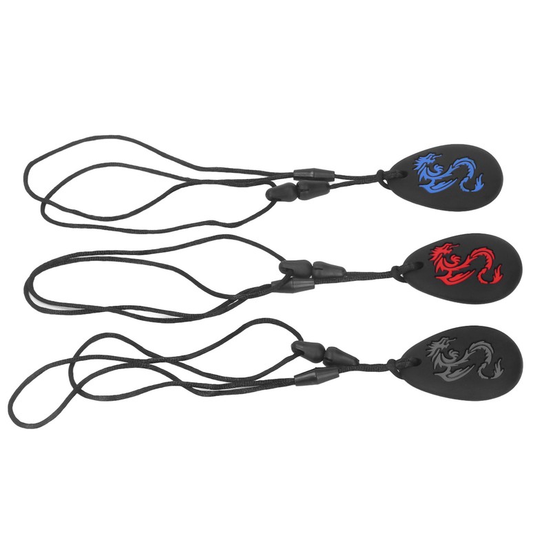 3pcs Baby Teethers Necklace Silicone Refrigerable Heat Resistant Soothing Gum