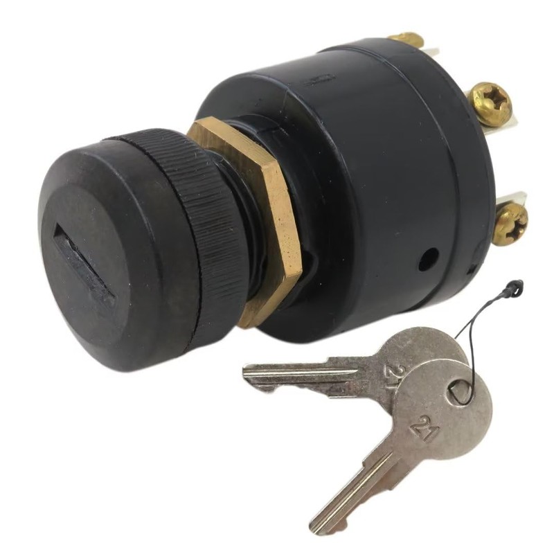 Boat Ignition Key Switch Push for Choke Mercury Outboard Off-On-Start