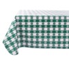 Yourtablecloth Checkered Vinyl Tablecloth with Flannel Backing for Restaurants, Picnics,