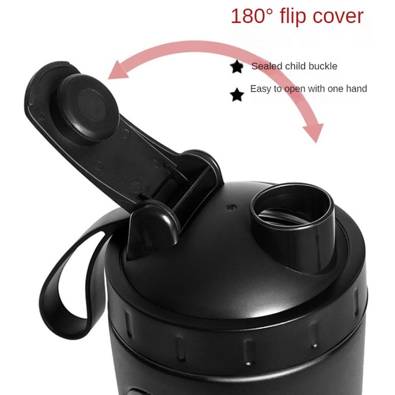 RESFNSE Shaker Bottles for Protein Mixes Stainless Steel Protein Shaker
