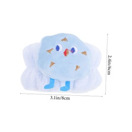 Baluue 4pcs Water Absorption Wristband for Face Washing Comfortable Makeup Bands for Spa and Exercise Durable and Easy to Wash with Cute Cartoon Designs