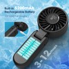 【5200mAh】Portable Handheld Turbo Fans for Travel, High-Speed Motor, Rechargeable Hand