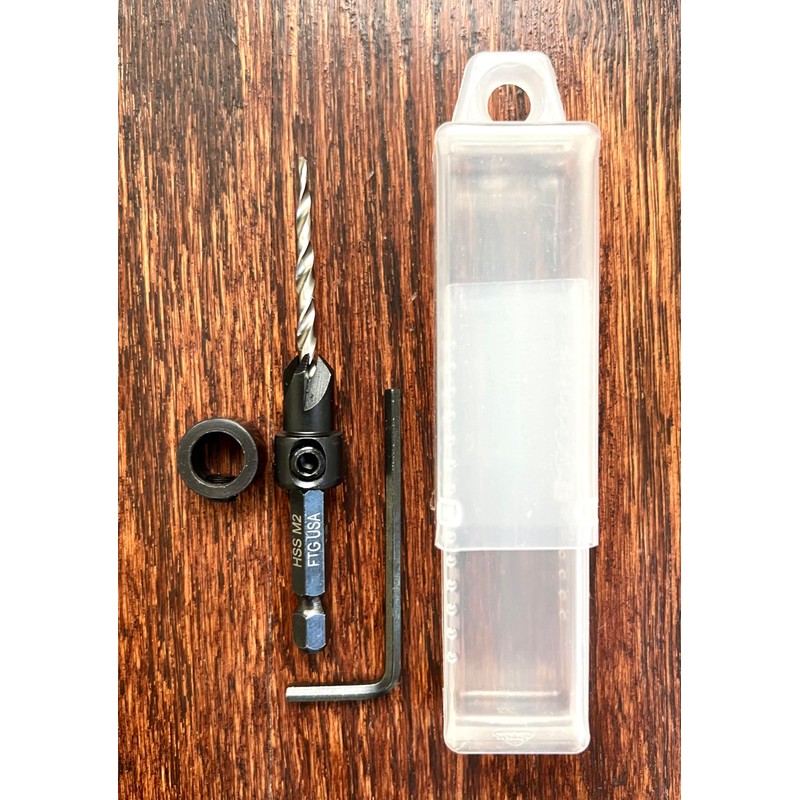 FTG USA Countersink Drill Bit for Wood with Tapered Drill