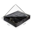Surblue Under Bed Shoe Organizer Storage Bag with Transparent Skylight