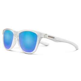 Suncloud Topsail Polarized Sunglasses,Matte Crystal/Polarized Blue Mirror,One Size