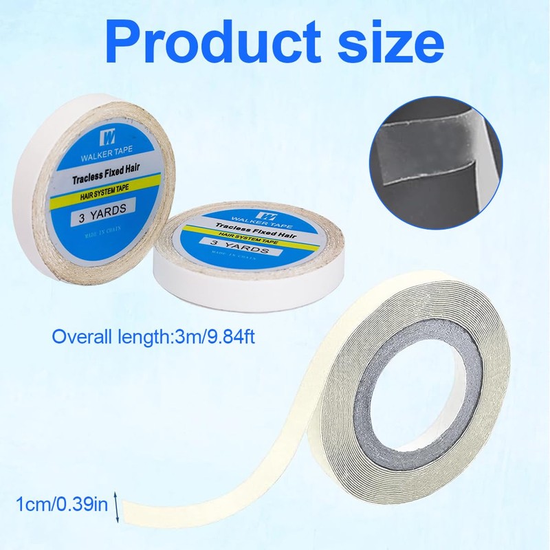 1 Roll High Quality Glue-On Wig Tape White Wig Tape