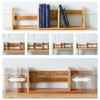 klotski Expandable Desktop Bookshelf, Desktop Tabletop Organic Wooden Filing Organization