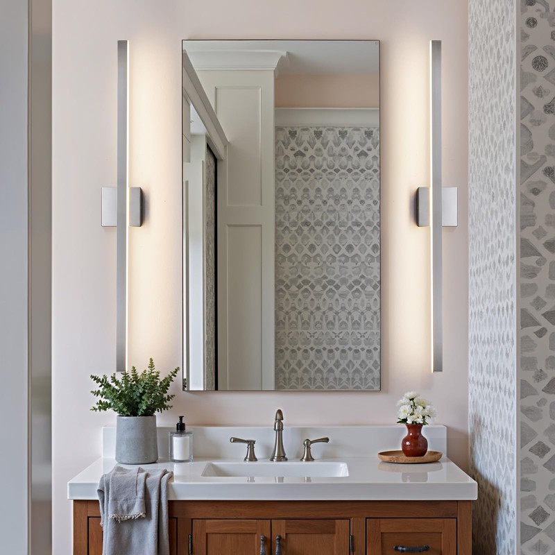 KAISITE Brushed Nickel Vanity Light for Bathroom Above Mirror 39