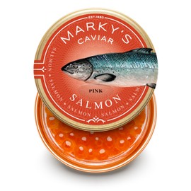 MARKY'S American Pink Salmon Roe Caviar Wild Caught – 1 oz / 28 g - GUARANTEED OVERNIGHT