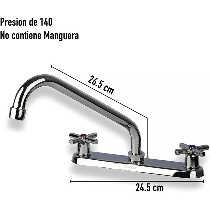 CNX Mezcladora Cromada Para Fregadero, Ahorradora De Agua