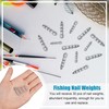 Fishing Nail Weights Kit,30pcs Wacky Worm Weights Insert Sinkers Fishing