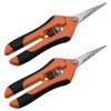 ZEONHEI Pack of 4 16.5 cm Hand Secateurs, Harvesting Shears,
