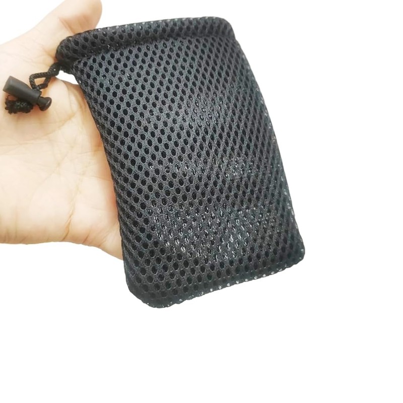 QLXHBOT Nylon Mesh Drawstring Bag, Mesh Bags 10Pcs, Small Storage