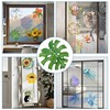 GORGECRAFT 4Pcs Palm Leaves Window Clings 16cm Monstera Leaf Window
