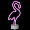 Northlight LED Flamingo Neon Style Table Light - 11.5" -