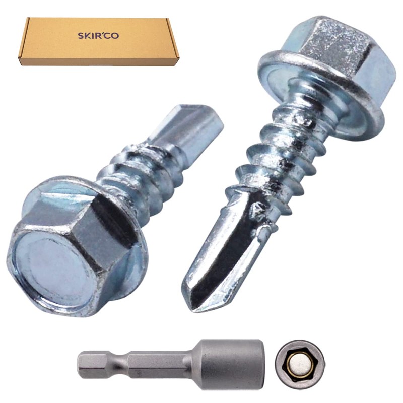 SKIR'CO (Pack of 100) DIN 7504K Galvanised Steel 6.3 x