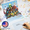 WUJUN Musical Christmas Card, 3D Christmas Pop Up Cards with