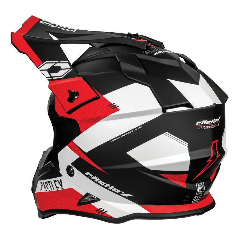 Castle X Mode MX Corsa Off-Road/MX/ATV/UTV Helmet in Matte Red,
