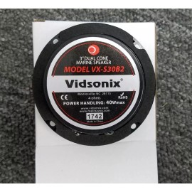 Vidsonix 3" Boat Spa VX-S30B2 Marine Audio Speaker PAIR Blk Vidsonix Golf Cart ATV RV NEW