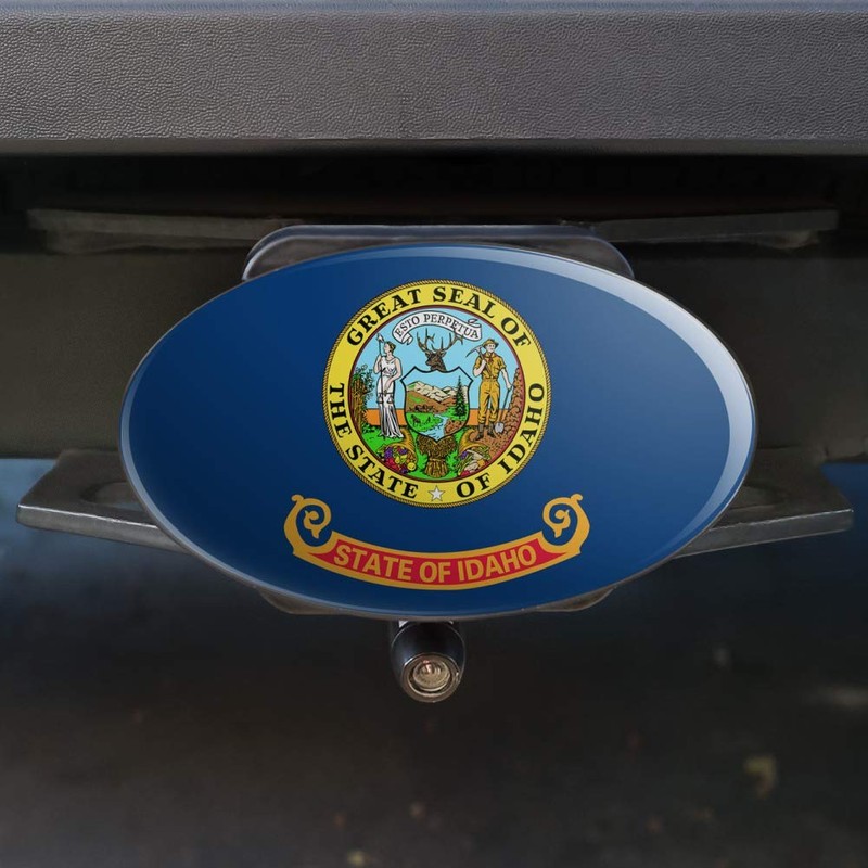 GRAPHICS & MORE Idaho State Flag Oval Tow Trailer Hitch