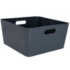 4 x Organiser Boxes - 15 cm High - Anthracite