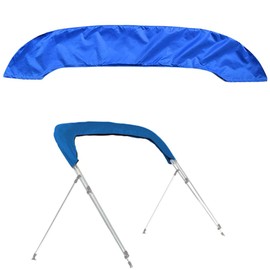 Bimini Top Boot Cover for 3 Bow Boat Support Top - 600D Waterproof Canopy Storage Organization Accessories for Snow Rain Dust Proof (Blue, 61"-72" W for 3 Bow)