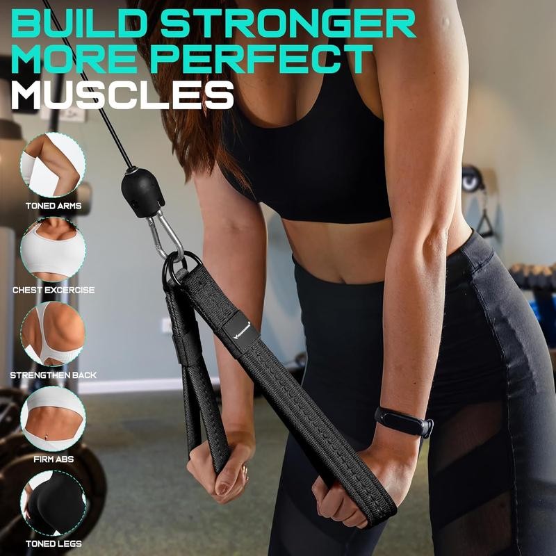 Tricep Rope Attachment Handles for Gym, 13inch Exercise Handles, Tricep