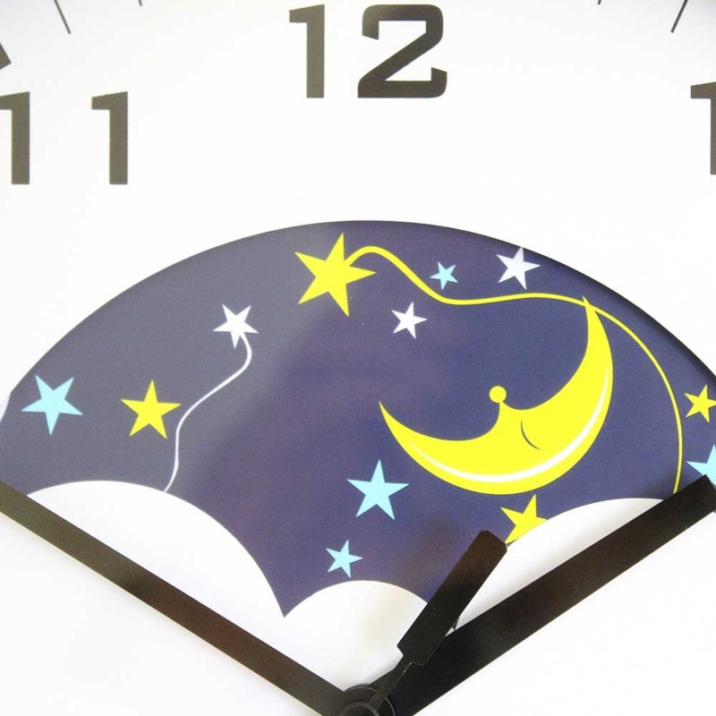 NRS Healthcare Day and Night Graphics Analogue Wall Clock (Eligible