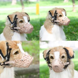 ANSIMITE Pet Mask Duck Mouth Shape Mask for Dogs, Waste Barking for Dogs, Picking, Biting, Discipline, Prevents Furniture Destruction, Prevents Scratches and Licking Mouth, Small Dogs, Medium Dogs,