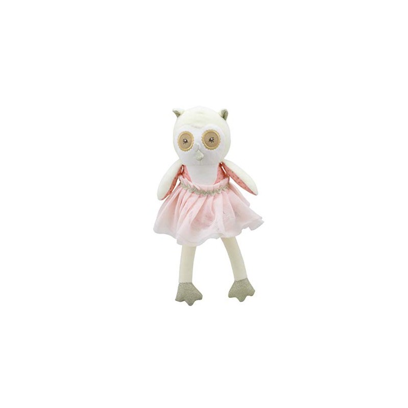 Wilberry WB004118 Dancer Owl Soft Toy Cream