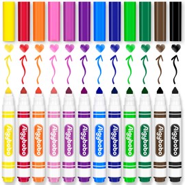 Aigybobo 240 Count Washable Markers Bulk, 12 Assorted Colors, Broad Line Conical Tip Coloring Markers for Kids, Markers Bulk Pack for Classroom, School Art Supplies & Back to School Supplies