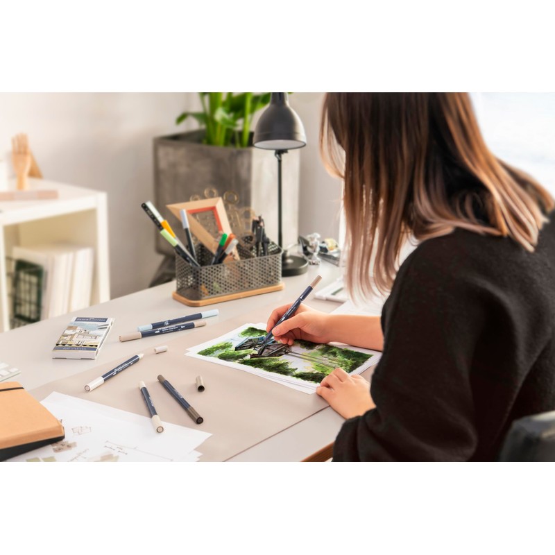 Faber-Castell Goldfaber Sketch Marker, 164724 Alcohol Marker with Brush Tip