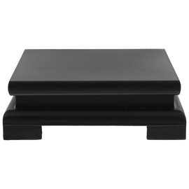 YARNOW Wooden Display Stand Teapot Aquarium Lamp Base Square Vase Riser Home Decoration Accessories for Room Garden13x4. 3CM, Q7R0941XW8W28MRA40JRJDR, Black, 13x13cm