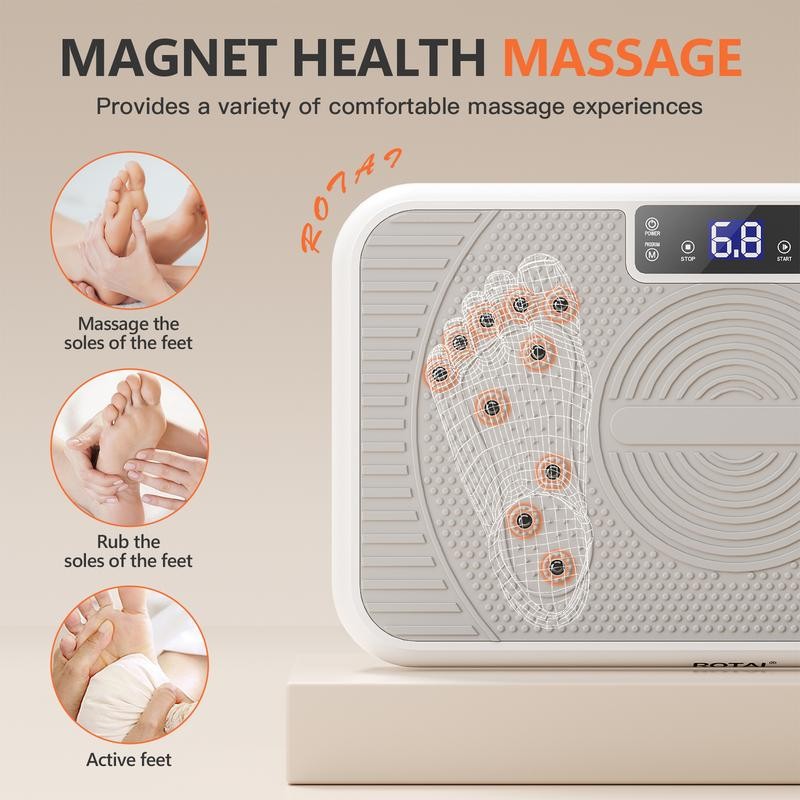 ROTAI Vibration Plate Exercise Machine with 330LBS Loading Capacity, Lymphatic