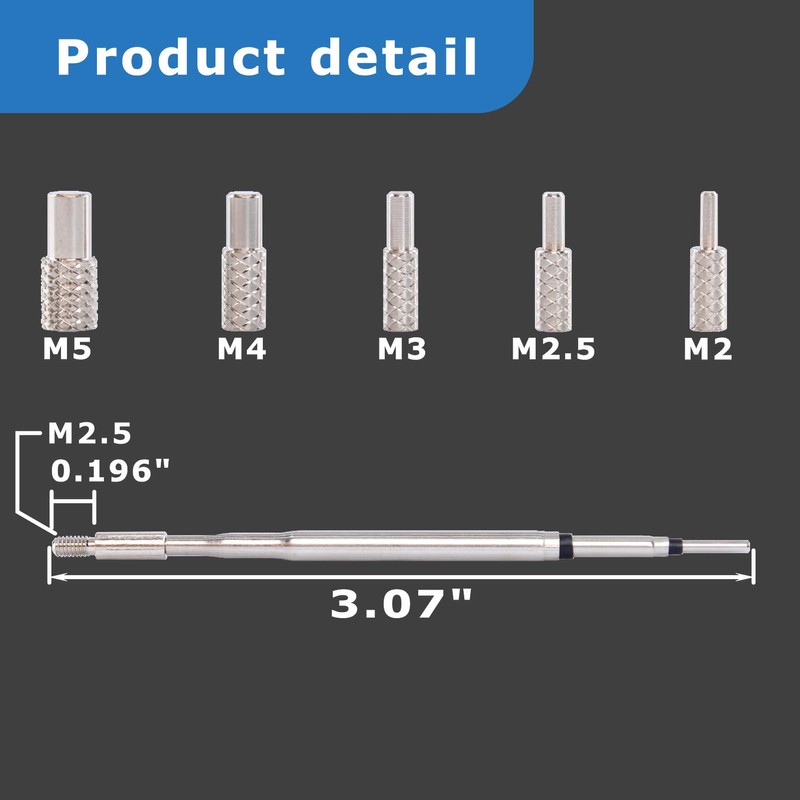 Heat Set Insert Tool,Soldering Iron Tips Come with Thread inserts