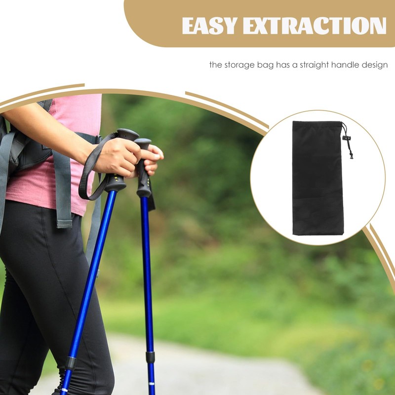 Happyyami Foldable Cane Pouch Portable Walking Sticks Protective Bag Alpenstock