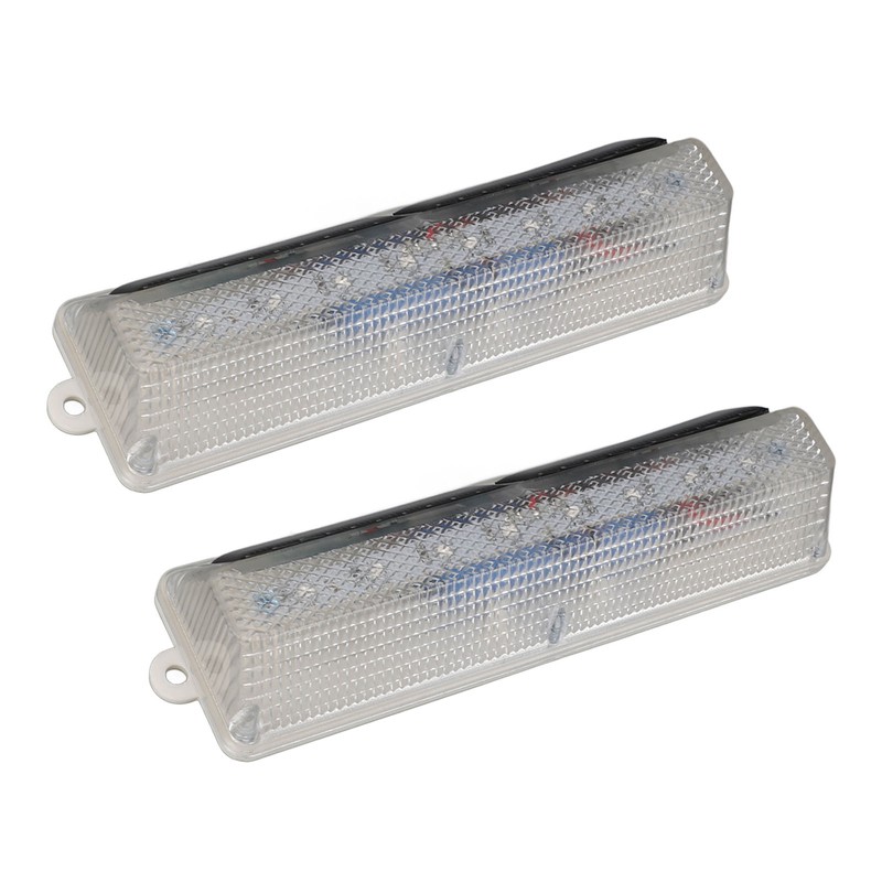 2 PCS Light Control Solar Warning Lights with 8 LED