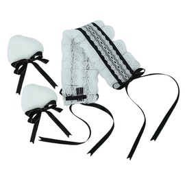 TOVINANNA 1set Adorable Cat Ear Lace Headband Bow for Festivals and Cosplay Events Lightweight Hair Accessory for Women and Girls Cute Lolita Style Decor