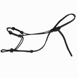 Horse Rope Training Halter - 4 Knot from 1/4" Stiff Polyester Halter Cord - Size Rope Most Trainers Use! (Hunter Green, Standard)