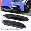 1 Pair Front Bumper Side Vent Splitter Sporty Left Right