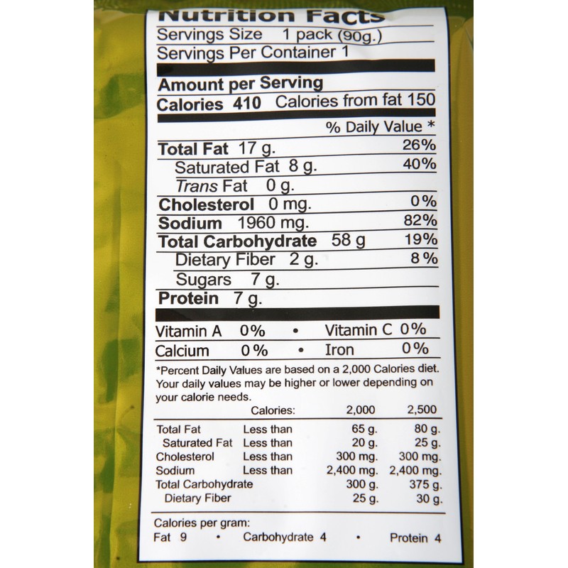 Mama Ramen Instant Noodles Green Curry Flavor (90g - 3.17oz)