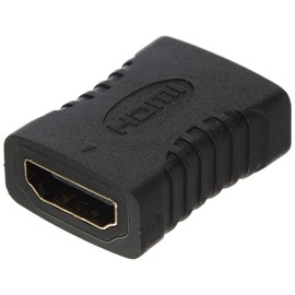 HDSupply X-HA040 HDMI Female to HDMI Female Adapter Gold-Plated Full HD 1080p Black