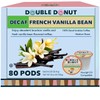 Double Donut Coffee Decaf French Vanilla Coffee Pods, Medium Roast