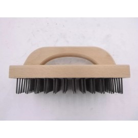 Disco DL405900 Flat Steel Wire Block Brush 8 x 12 Rows